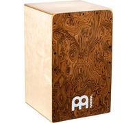 Meinl Percussion Snarecraft Cajon Instrument - Grand Cajon avec 2 Cordes pour le timbre - Surface de jeu en Loupe de Bois (SC100BW)