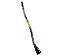 Meinl Percussion Synthetic Series Didgeridoo - Didgeridoo en forme de S de 51 pouces / 130 cm de long - Accordé en Do - Plastique, Multicolore (SDDG2-BK)