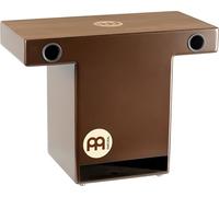 Meinl Percussion Turbo Slaptop Cajon - drum box back-friendly avec 3 rosaces à l'avant - Surface de jeu en noyer (TOPCAJ2WN)