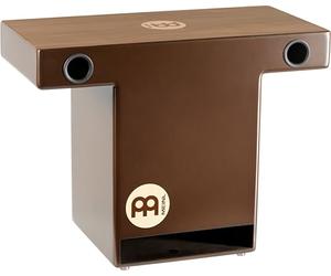 Meinl Percussion Turbo Slaptop Cajon - drum box back-friendly avec 3 rosaces à l'avant - Surface de jeu en noyer (TOPCAJ2WN)
