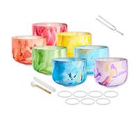 Meinl Sonic Energy MCSBSETCHA Bol chantant en cristal coloré avec diapason Keepdrum