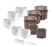 Meinl Sonic Energy TCMCSBSET5 Lot de 5 bols chantants en quartz avec diapason Keepdrum