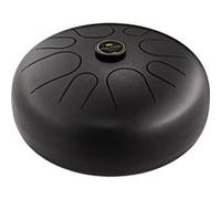 Sonic Energy Steel Tongue Drum - instrument sonore 12 pouces en La mineur - pour la méditation, le yoga, la percussion - acier revêtement noir - mailloches et sac inclus (STD1BK)