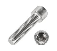 meinschraubenversand.de - Lot de 50 vis cylindriques M3 x 16 DIN 912 (filetage partiel, vis à tête cylindrique, à six pans creux, ISO 4762) en acier inoxydable A2 V2A, M3 x 16