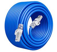 MEIPEK Cable Ethernet 50m, Cat6A FTP Blindé Cable RJ45 50m Haute Vitesse Cable Réseau, 550MHz Gigabit Câble Internet 50 Mètres pour Routeur Switch Modem, Enterrement Direct/Extérieur Imperméable