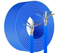 MEIPEK Câble Réseau 150m, Cat6 FTP Blindé Cable LAN Extérieur Imperméable Enterrement Direct Câble Ethernet, Gigabit Câble Internet pouvant être coupé à la longueur souhaitée