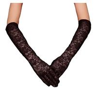 MeiPing 1920 Longue Soirée Opéra Gants Stretch Satin Gants De Coude De Mariée (leisihei), Taille unique