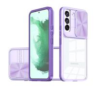 MEIQIBAO Coque Compatible avec Samsung Galaxy S22 Ultra 5G Coque Translucid [Protection de la Caméra] Bumper Silicone TPU Souple Antichoc pour-La Couleur Violette