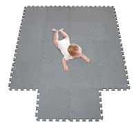 meiqicool Tapis de Sol Enfant et Bébé en Mousse - 18 Dalles Colorées à Imbriquer 30 x 30 cm - Idéal pour l'Éveil de l'enfant 112