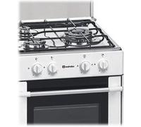 G 1530 DV W NAT Cuisinière Blanc Cuisinière à gaz Fours et cuisinières (Cuisinière, Blanc, Rotatif, Acier inoxydable, En haut