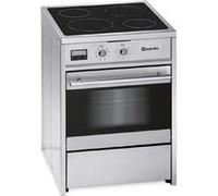 Meireles Monza E 612 X - Cuisinière - pose libre - largeur : 60 cm - profondeur : 60 cm - hauteur : 89 cm acier inoxydable