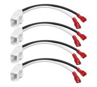 MEIRIYFA 72-6514 Lot de 4 câbles de haut-parleur pour Jeep Dodge Chrysler - Adaptateur de porte avant et arrière