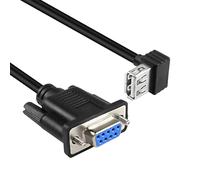 MEIRIYFA Adaptateur USB femelle RS-232 DB9 femelle, USB 2.0 série, 30 cm pour caisse enregistreuse, modem, scanner, appareil photo numérique