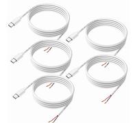 MEIRIYFA Câble d'alimentation USB Type-C Pigtail, Type C mâle 2 broches, connecteur de câble d'extension à extrémité ouverte 20 AWG 5 V/3 A pour équipement USB C installé ou réparation de remplacement