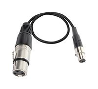 MEIRIYFA Câble de microphone mini XLR femelle vers XLR femelle, mini XLR femelle à 3 broches vers carte XLR 3 broches pour caméra BMPCC 4K Sharp 8K (0,3 m)