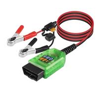 MEIRIYFA Câble de remplacement d'alimentation de secours pour batterie de voiture OBD2, sauvegarde de mémoire ECU, affichage numérique 12 V, kit de détection de fuite de batterie OBD II avec fusible