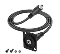 MEIRIYFA Câble d'extension audio TRRS vers panneau de type D 3,5 mm - Prise TRRS 3,5 mm 1/8" vers prise de type D - 4 broches - Pour casque, ordinateur portable - 50 cm (femelle vers femelle)