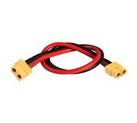 MEIRIYFA Câble d'extension XT60, XT60 femelle vers XT60 femelle adaptateur convertisseur cordon d'extension avec câble de 33,5 cm 12 AWG pour batterie LiPo RC