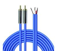 MEIRIYFA Câble Haut-parleur RCA - Fil Nu 2RCA