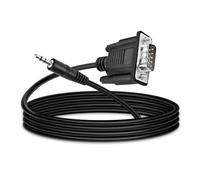 MEIRIYFA Câble série DB9 vers 3,5 mm, connecteur RS232 DB9 9 broches vers connecteur TRS stéréo DC3,5 mm (1/8 pouce) - 1,8 m (DB9)