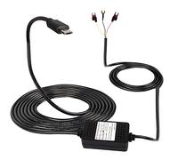 MEIRIYFA dashcam ACC Hardwired Kit, Micro USB Hardwired dashcam Kit câble abaisseur, 12V - 24V à DC 5V 3A Chargeur de Voiture câble d'alimentation pour caméra de Voiture GPS - 3,5 m