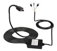 MEIRIYFA Dashcam ACC Hardwired Kit, Mini USB Hardwired dashcam Kit câble abaisseur, 12V - 24V à DC 5V 3A Chargeur de Voiture câble d'alimentation pour caméra de Voiture GPS - 3,5 m