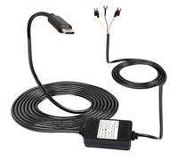 MEIRIYFA dashcam ACC Hardwired Kit, USB Type C Hardwired dashcam Kit câble abaisseur, 12V - 24V à DC 5V 3A Chargeur de Voiture câble d'alimentation pour caméra de Voiture GPS - 3,5 m
