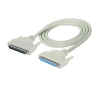 MEIRIYFA DB37 Câble d'extension série D-SUB 37 broches mâle vers femelle pour imprimante, PC, réseaux - 1,5 m