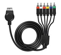 MEIRIYFA PS3 PS2 Composant AV Câble, HD Audio Vidéo câble 5RCA YPbPr composant + RCA câble Audio Vidéo pour console PS2 / PS3-1,8m, Noir