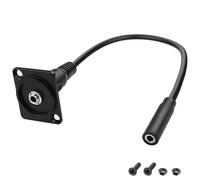 MEIRIYFA Support de panneau de type D 3,5 mm 1/8" TRS vers 3,5 mm TRS câble audio 3,5 mm femelle TRS vers type D 3,5 mm femelle stéréo jack casque prise câble pour smartphone, ordinateur portable (20