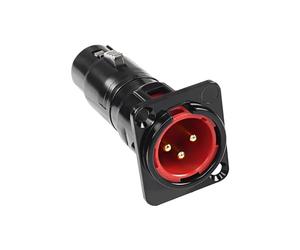 MEIRIYFA XLR 3 Broches mâle à Femelle Via Panneau de Montage Jack, Microphone XLR 3Pin D - Series Adaptateur Passe - Partout convertisseur Compatible avec Microphones, mélangeurs