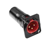 MEIRIYFA XLR 3 Broches Mâle à Mâle Via Panneau de Montage Jack, Microphone XLR 3Pin D - Series Adaptateur Passe - Partout convertisseur Compatible avec Microphones, mélangeurs (Mâle à Mâle)