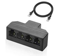 MEIRYFA Adaptateur RJ45 vers RJ11, câble Ethernet à prise téléphonique