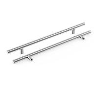 Meisax Lot de 10 poignées en T en acier inoxydable - Distance entre les trous : 256 mm