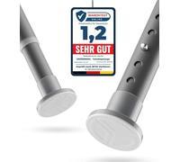 MEISENBERG Tringle Rideau Extensible, 260-310, Gris, Ø 25 mm, Barre de Douche Sans Percage pour Rideaux, Salle de Bain, Ouvertures de Porte et Armoire