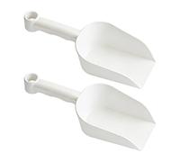 MEISH Lot de 2 pelles de sol de jardin blanches multifonctions en plastique pour plantes, outils de jardinage portables