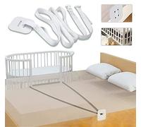 MEISHANG Sangle Cododo,6 M Sangle Cododo Bébé Confort,Fixation de lit Cododo Bebe,lit cododo Bebe,Utiliser pour cododo Bebe,lit Bebe evolutif,Sangle Blanche pour lit d'appoint à Fixer au lit Adulte