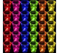 meishuneu Gobelet Glow in The Dark Party - 473 ml - En plastique réutilisable - Pour anniversaire/mariage/fête amusante (60, 6 couleurs)