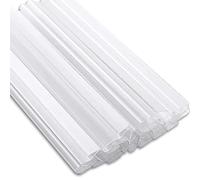 Meision Lot de 50 clips de fixation brise-vue en PVC pour double fil I Rails de serrage pour bandes brise-vue I Bandes brise-vue pour clôture de jardin Transparent