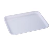 MEISISLEY Plateau De Service en Plastique Rectangle Jardin d'enfants Salle À Manger Pain Fruit Tasse Plateau 30x20,White