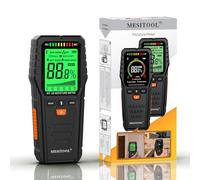 MEISITOOL Humidimètre numérique pour bois, avec rétroéclairage, écran LCD, détecteur de fuites d'eau, pour bois, bois de chauffage, murs, plâtre, maçonnerie (MT28)