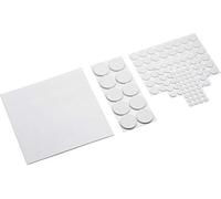 Meister, 281170 Assortiment de patins en feutre autocollant, blanc, 131 pièces