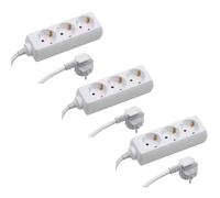 Meister 3 prises, 1.4m, blanc, IP20 / 3 paquet