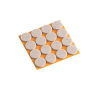 Meister, 644796 Patins en feutre "TopSoft" autocollant,17 mm, 16 pièces