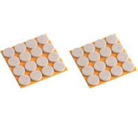 Meister, 644796 Patins en Feutre TopSoft Autocollant,17 mm, 16 pièces (Lot de 2)
