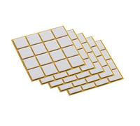Meister, 644956 Patins en feutre autocollant, 22 x 22 mm, blanc, 80 pièces
