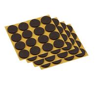 Meister, 645016 Patins en feutre autocollant,17 mm, marron, 100 pièces