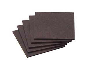 Meister, 645336 Patins en feutre autocollant, 100 x 100 mm, marron, 5 pièces