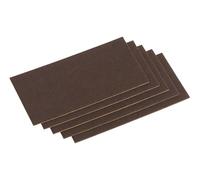 Metafranc Patins en feutre autocollant 645426 – 100 x 200 mm marron, 5 pièces