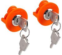 Meister 7407130 Verrou de Prise pour Prise de Courant avec 4 clés incluses - Fermeture différente - pour Prise Schuko Standard - Sécurité de Prise -Protection Contre Le vol d'énergie